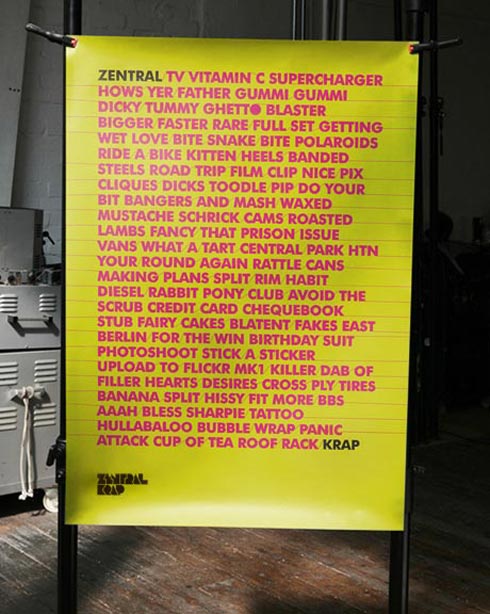 zentral Krap / We Are Central Park poster;